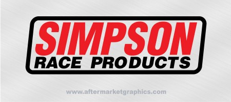 Simpson Race Products Decals - Pair (2 pieces)